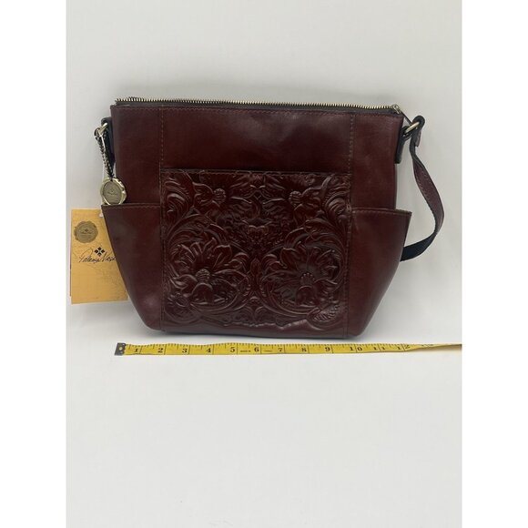 Patricia Nash Leather Aveley Tote British Tan Tooled New With Tags MSRP $179.00 - Picture 5 of 13